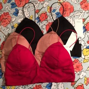 Set of 3 Tobi padded crop tops